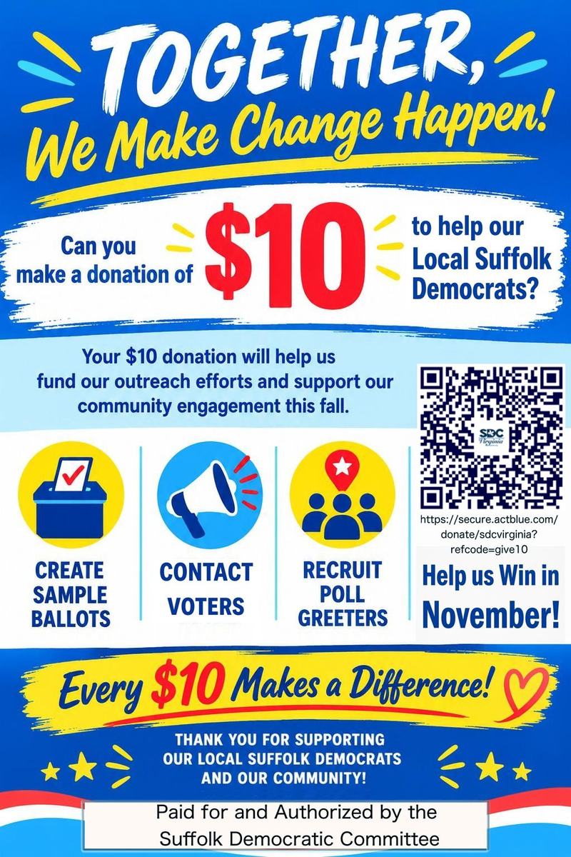 Give $10 poster.  Details are in the article