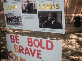 John Lewis Photos and Sign