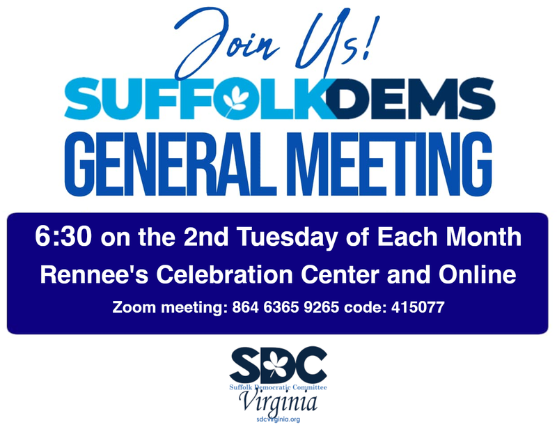 General Meeting 2nd Tuesday Each Month Rennee's Celebration Center and Online Zoom meeting: 864 6365 9265 code: 415077